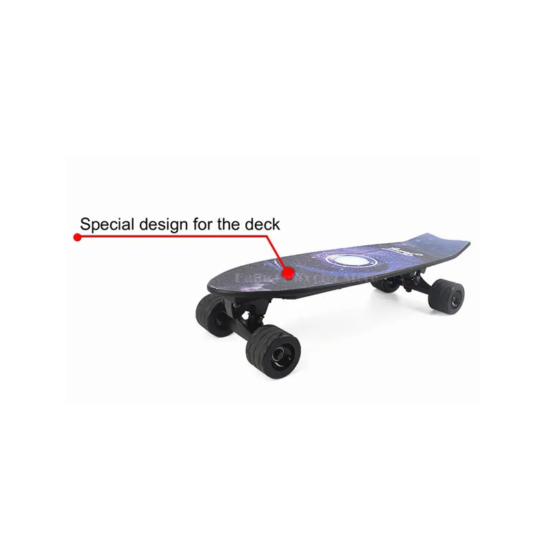 Mini Four Wheel Electric Scooter 350W 4 Wheels Electric Skateboard With Bluetooth Speaker Small Fish Plate Skate Board (4)