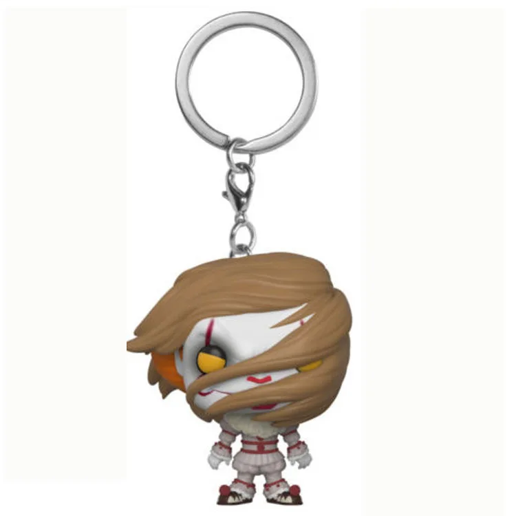 Стивен Кинг это брелок поп фильмы Джокер Billy Pennywise модель клоуна детские игрушки для детей Виниловая фигурка кукол игрушки - Цвет: Pennywise