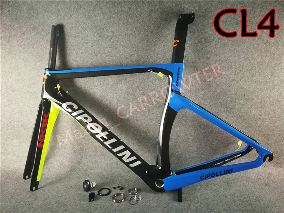 T1000 3K Глянцевая MCipollini NK1K углеродная дорожная рама Cipollini углеродный руль седло