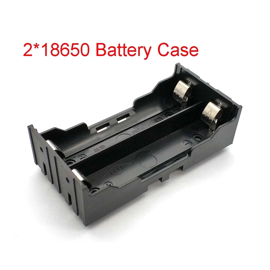 Di Plastica Fai Da Te Contenitore Di Batteria Al Litio Supporto Della Batteria Con Spille Adatto Per 2*18650 (3.7 V-7.4 V) Cassa Di Batteria Al Litio 