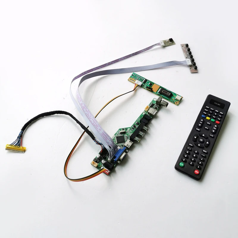 For N150X3-L09/L0A T.V56 controller board LCD display panel VGA HDMI AV USB RF Remote+Inverter+keyboard 1CCFL 30Pin LVDS DIY kit