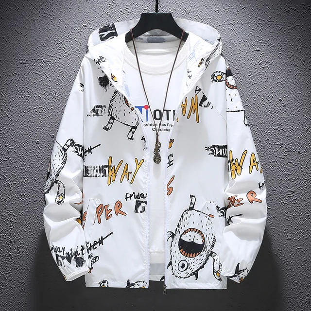 Summer Sun Protection Clothing UV Protection For Men And Women Couples Skin Jacket Thin Section Breathable Quick-Drying FS2964 White 2964