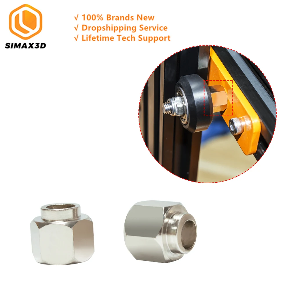 SIMAX3D 5/10pcs Openbuilds Eccentric Spacer V Wheel Column Isolation Screw Nut V-Slot Bore for 3D Printer DIY Parts | Компьютеры и