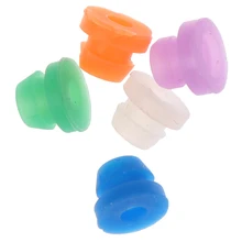 100 шт./пакет высокое качество 5 цветов Силиконовые Мягкие резиновые прокладки соски для тату машина иглы питания, модная женская одежда оптом