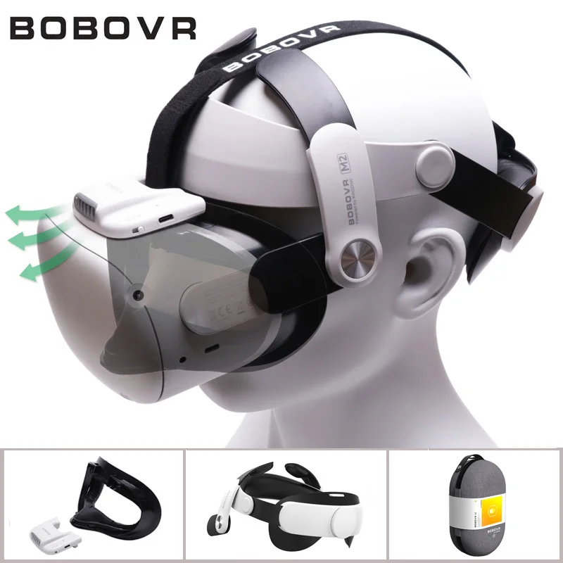 BOBOVR C2 F2 Active Air M2 для Oculus Quest2 вентиляторная Подушечка Для Лица без противотуманного