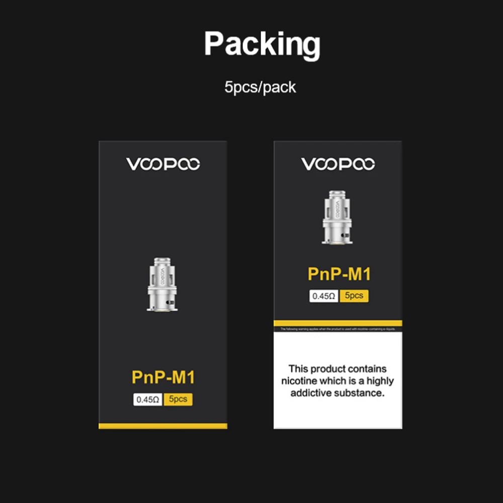 VOOPOO PnP-VM1 одна сетка Катушки основной головки 0.3ohm fit VINCI, Vinci X, Vinci R Mod запасные части для электронных сигареты катушки