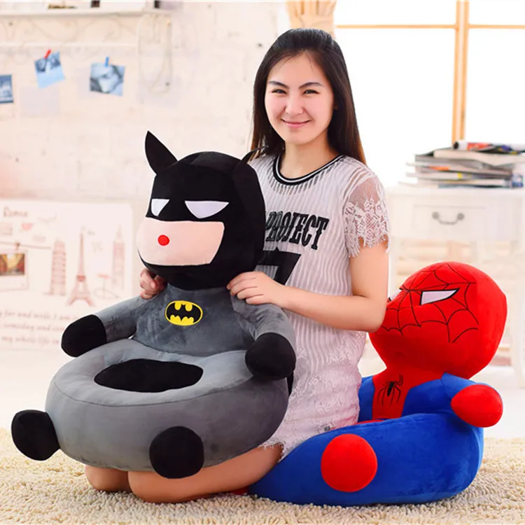 Супер Герой Мультфильм Crayon Beanbag сиденье Супермен летучая мышь капитан Человек-паук детский подарок