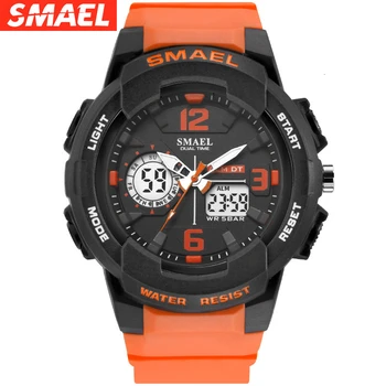 

SMAEL Army Military Dual Display Wrist Watches Men Digital Sports Watches Men's Clock Quartz Watch Relogio Masculino Saat Xfcs