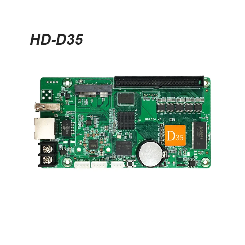 Полный Цвет HD D15 D35 Led Дисплей Управление карты 4 * HUB75 асинхронный данных RGB видео