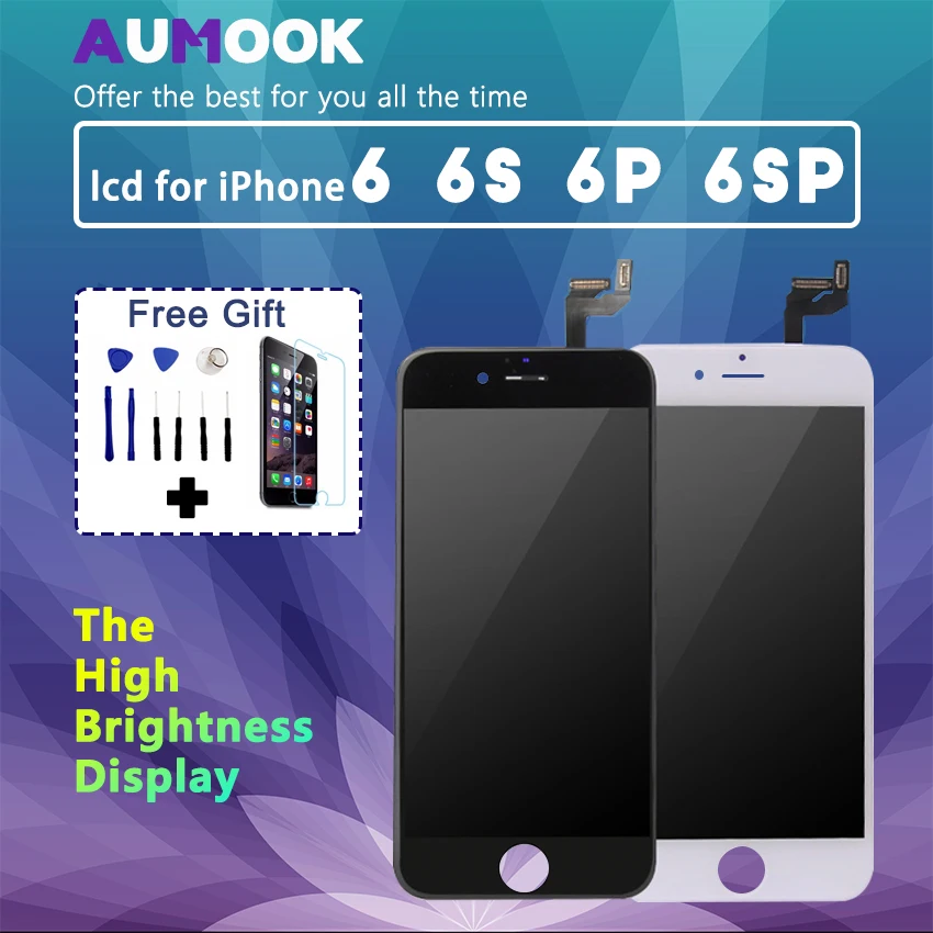 ЖК дисплей класса AAA для IPhone 5 6 6s 6p 6sp сменный сенсорный экран в сборе хороший 3D +