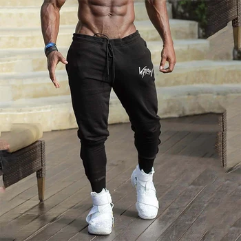 Men's Pants Fitness Skinny Trousers Spring Elastic Bodybuilding Pant Workout Track Bottom Pants Men Joggers Sweatpants 1