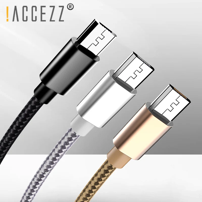 ! Кабель Micro USB ACCEZZ для быстрой зарядки телефонов Samsung S7 S6 Note 4 Edge Huawei Xiaomi Redmi 4X 4A Oppo