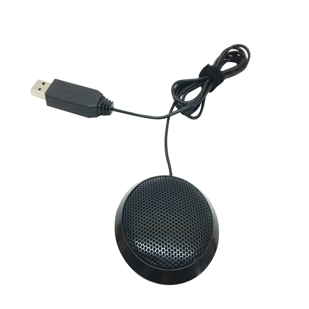 

1pc Black Wired USB Microphone For Speech Lecture Mic Speaker