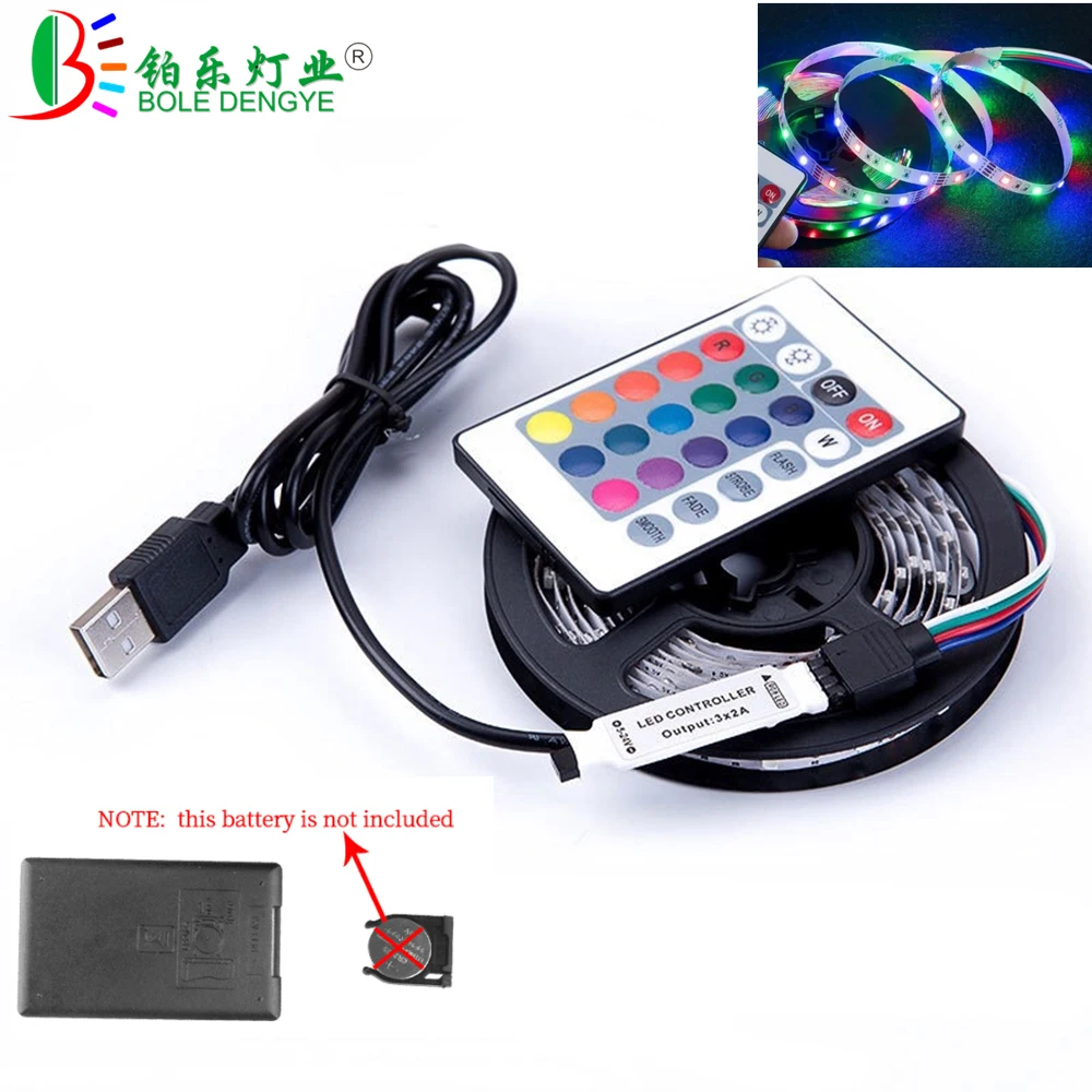 

USB 5V RGB LED Strip Light 60 LEDs/m 2835 SMD LED Flexible Tape HDTV TV Desktop PC Bottom Screen LED Ribbon 1m 2m 3m 4m 5m