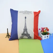 Best Offers european paris tower square pillow case print cotton pillowcase home decor bedroom cafe office sofa decoration Best Offers european paris tower square pillow case print cotton pillowcase home decor bedroom cafe office sofa decoration