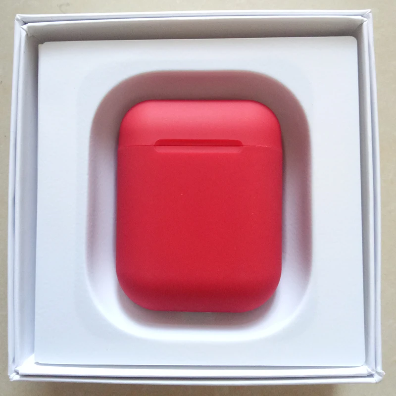 Red I12 Bluetooth 5,0 наушники TWS наушники беспроводные наушники с сенсорным датчиком для всех смартфонов - Цвет: Red