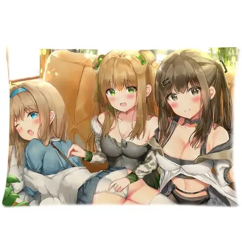 Наволочка с персонажами из аниме для девочек WA2000 Suomi& HK416 прямоугольная двухсторонняя наволочка - Цвет: S26