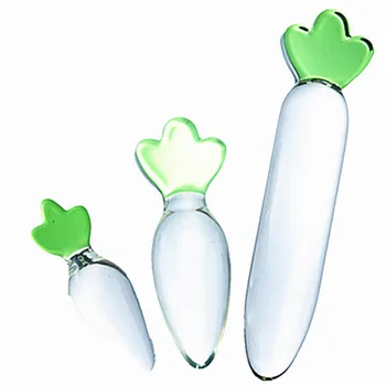 Pyrex Glass Dildo For Women Masturbation Sex Toy Fruit Vegetable Artificial Radish Penis Anal Plug Sex Toy Tune Gays Sex Product 1