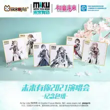 

Moeyu Anime Miku Poster Print Painting Pad Cartoon Vocaloid Color Paper Board Acrylic Holder Action Figure Collection Home Decor