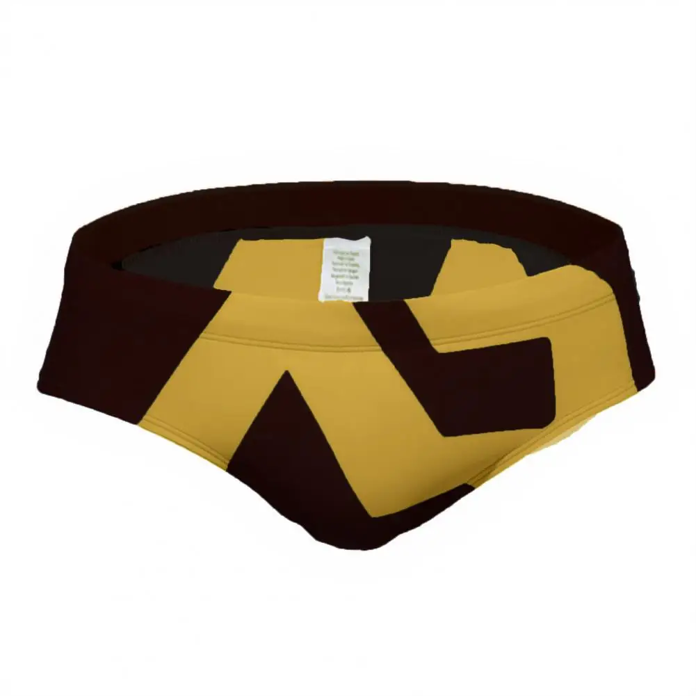 Fashionable men's briefs ultra-fine nylon skin-friendly quick-drying printing European and American sexy swimwear men's shorts