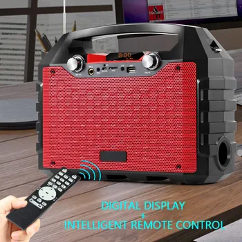 

Bluetooth Speaker 40W Portable Wireless Outdoor Big Power Speakers Soundbox with Remote Control Support FM Radio MIC TF AUX USB