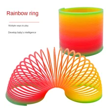 Jouets de printemps arc en ciel Anti stress, jeu amusant pliant en plastique, jouets magiques créatifs pour enfants, cadeaux amusants