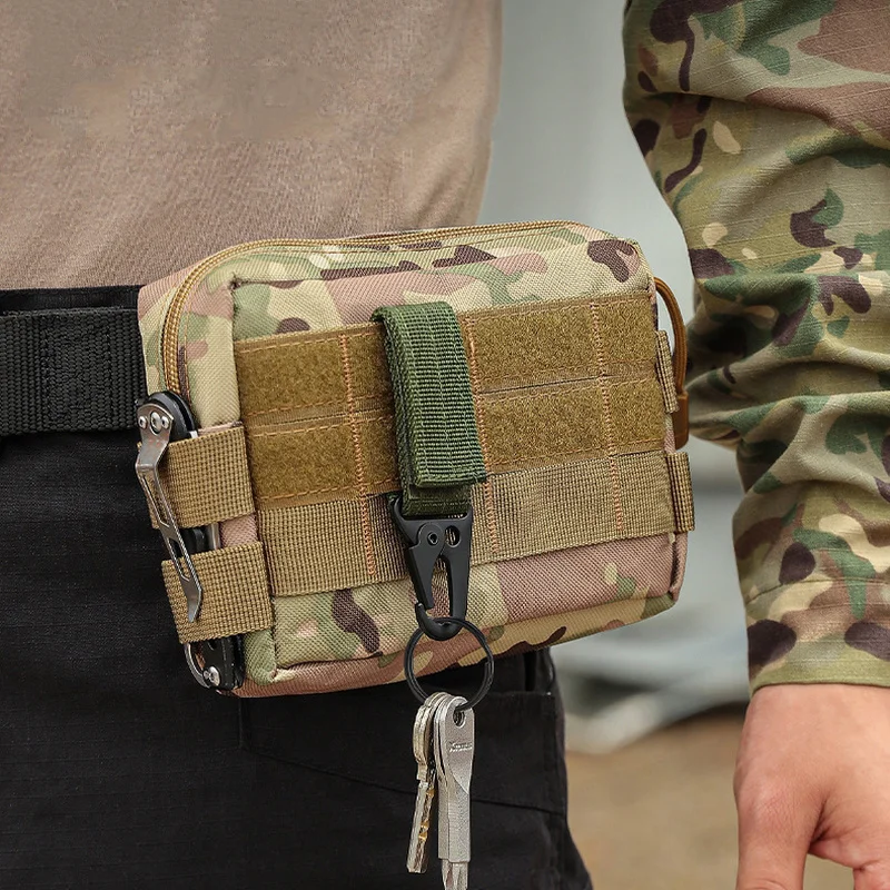 Outdoor Carabiner High Strength Nylon Key Hook MOLLE Webbing Buckle Hanging System