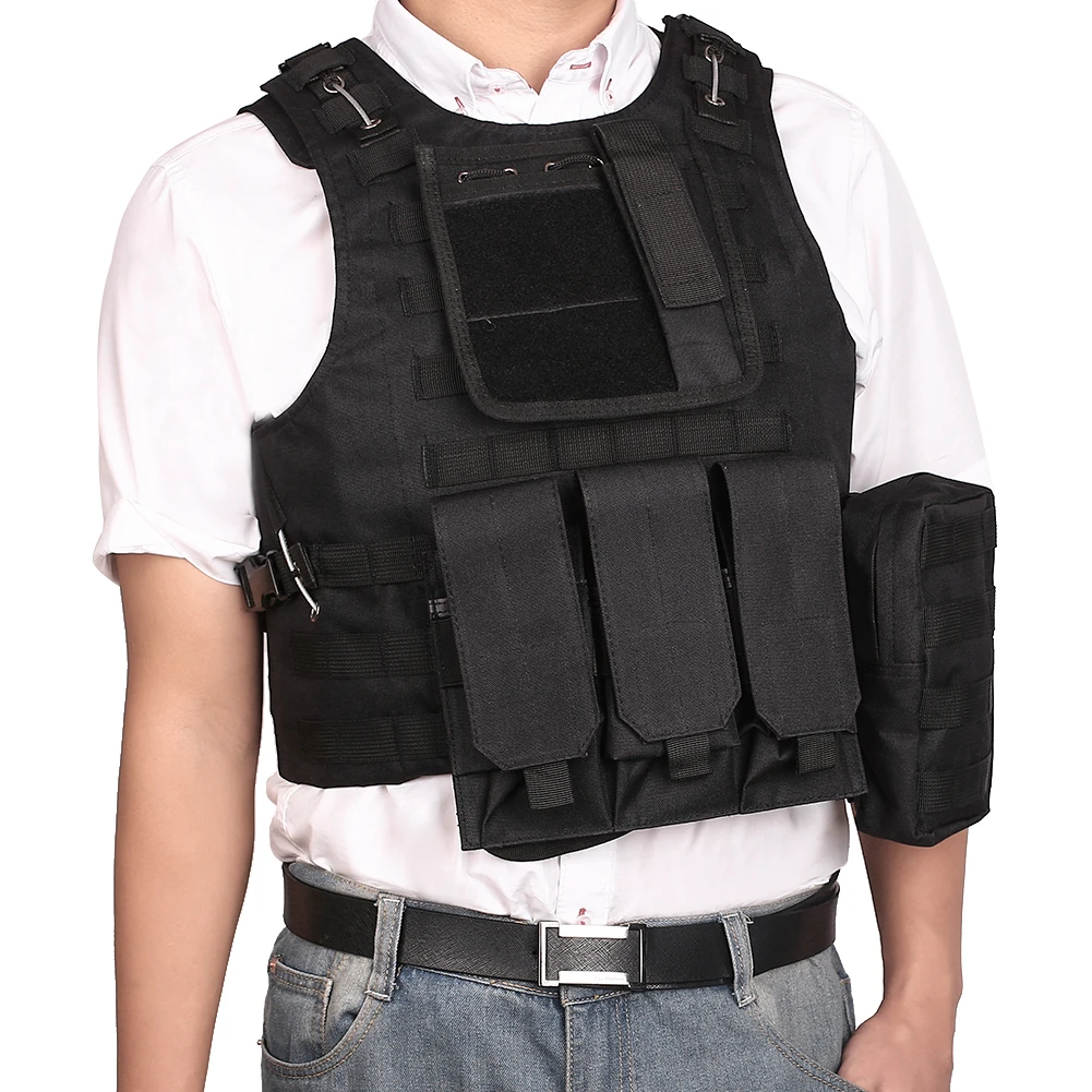 3Color Oxford Cloth Amphibious Tactical Military Combat Carrier Vest Vests