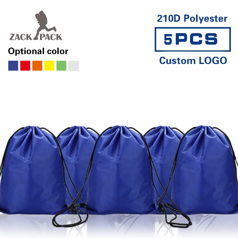 Zackpack спортивная водонепроницаемая сумка на шнурке 5 шт. оптовая продажа рюкзаков