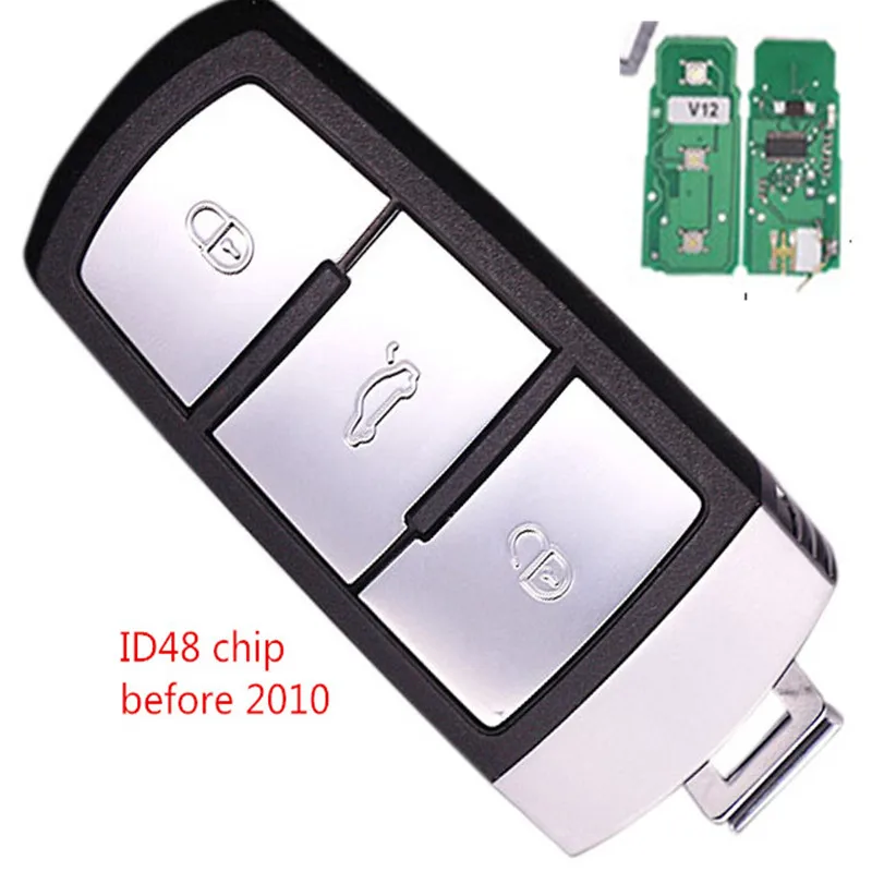 Wilongda 3 кнопки Auto key 433 МГц 3CO959752BA ID48 чип для Volkswagen vw Magotan Passat ключи 2005 2006 2007 2008 2009 2010|chip