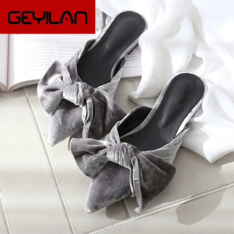 

Sandals and slippers women wear Muller lazy summer out fashion the flat low-heeled net red Baotou half slippers women shoes