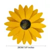 Wrought Iron Daisy Wall Hanging Metal Flower Wall Sculptures Art Decorations For Kitchen Living Room Bedroom Terrace Backyard 6