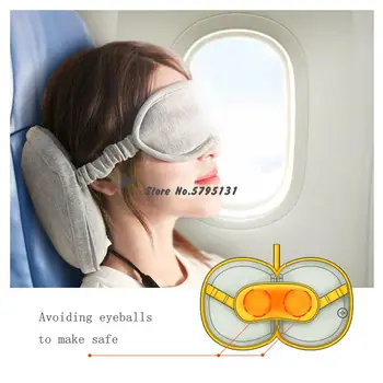 

Newest Electric Hot Compress Eye Mask Cervical Pillow Multifunctional Massage Neck Protection Sleep Treasure Relieve Eye Fatigue