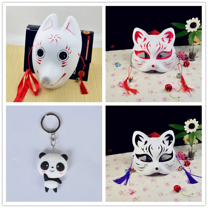Горячая аниме маска светильник светлячков лес Нацумэ yuujinchou лиса маска косплей Хэллоуин лиса кошка лицо подарок высокое качество - Цвет: 28