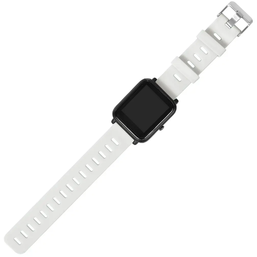 20mm Soft Silicone Wrist Strap Watchband for Huami Amazfit Youth Smart Watch Replacement Band Adjustable Buckle Drop Shipping;