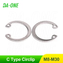 M8 M12 M16 M20 M24 M30 Circlip Micromachines Hardware Fastener 10/50 Pcs 304 Stainless Steel Hole Retaining Ring Clamp Spring