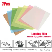 8.5x11 Microfinishing Sheet Lapping Film Assortment 30,12,9,3,1,5 0.3Micron M