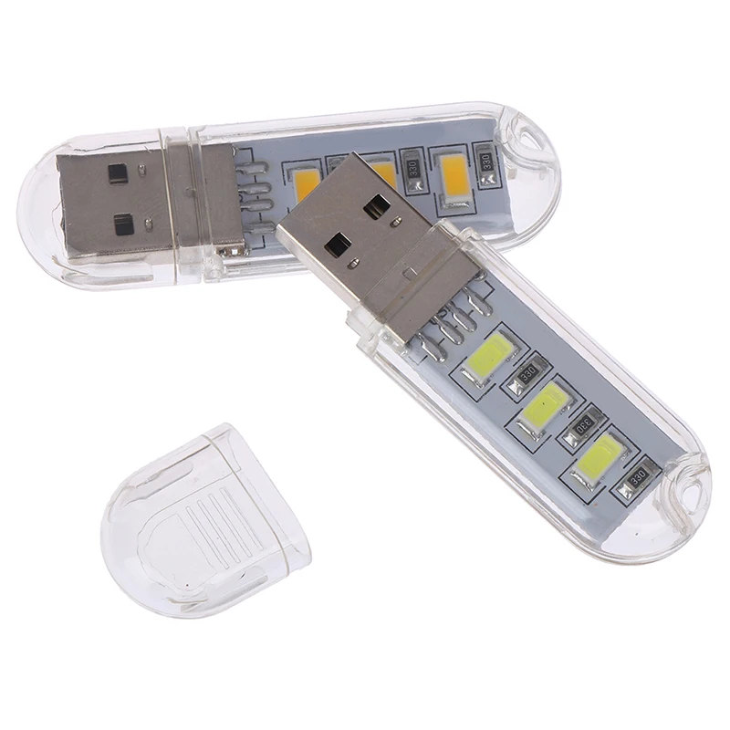 2 шт./лот мини USB светодиодный лампы для чтения кемпинга Лампа для ПК компьютер-лэптоп ночник