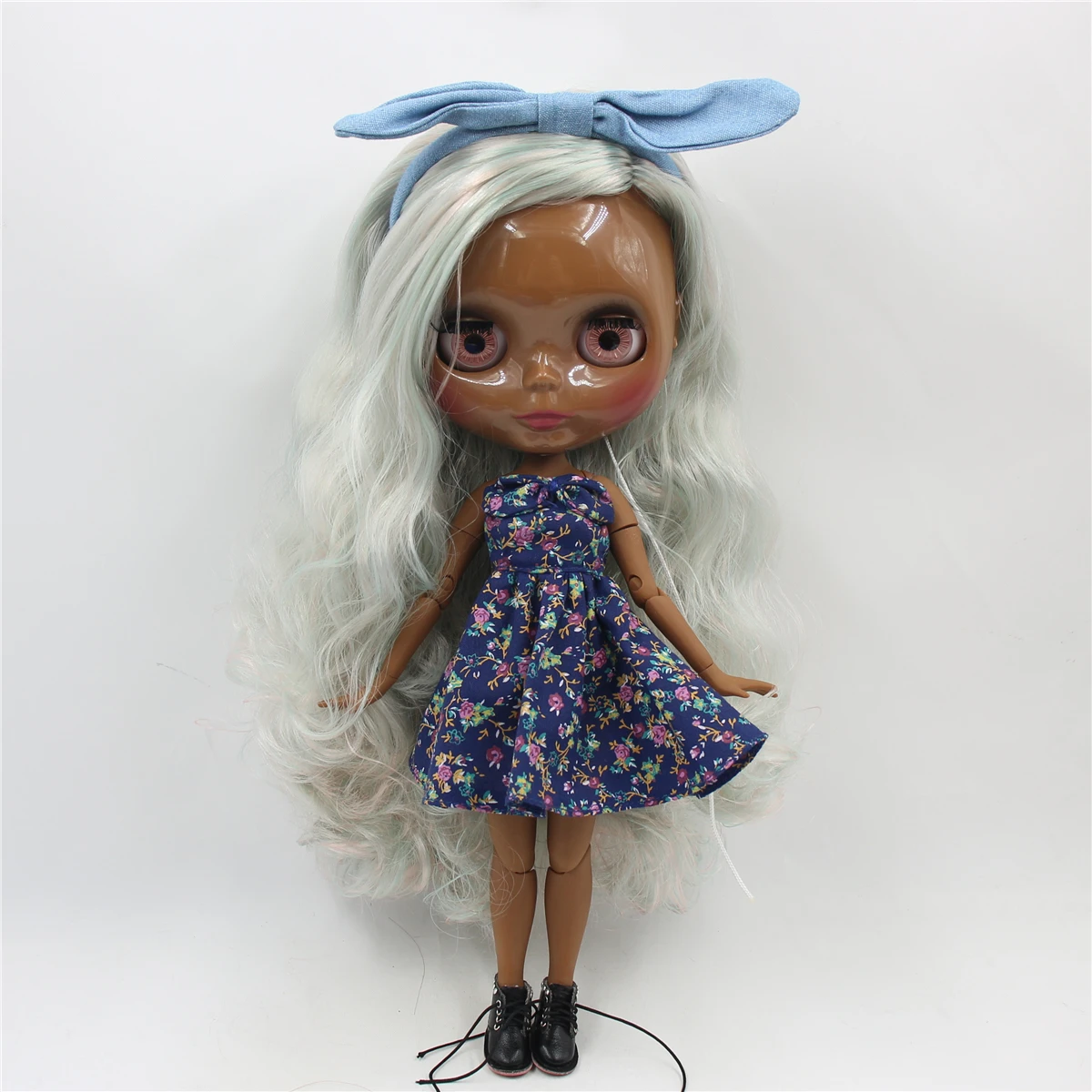 Фабрика blyth кукла bjd шарнир тела белая кожа bjd 30 см матовый лица резные губы с бровей индивидуальные лица