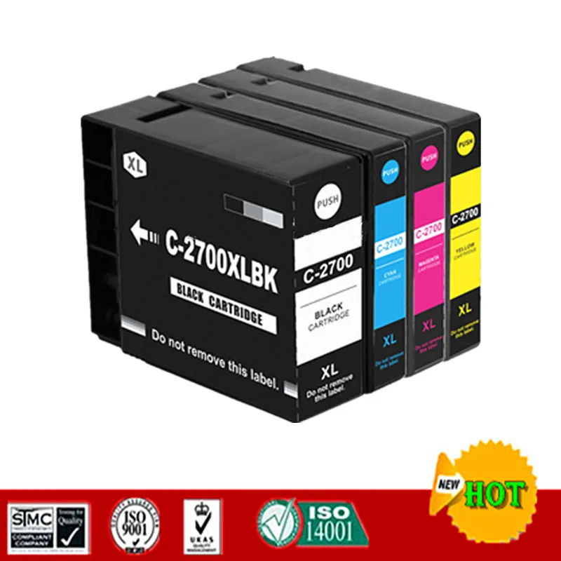 Совместимый чернильный картридж для Canon PGI2700 PGI 2700 Костюм MAXIFY IB4070 iB4170 MB5070 MB5170 MB5370