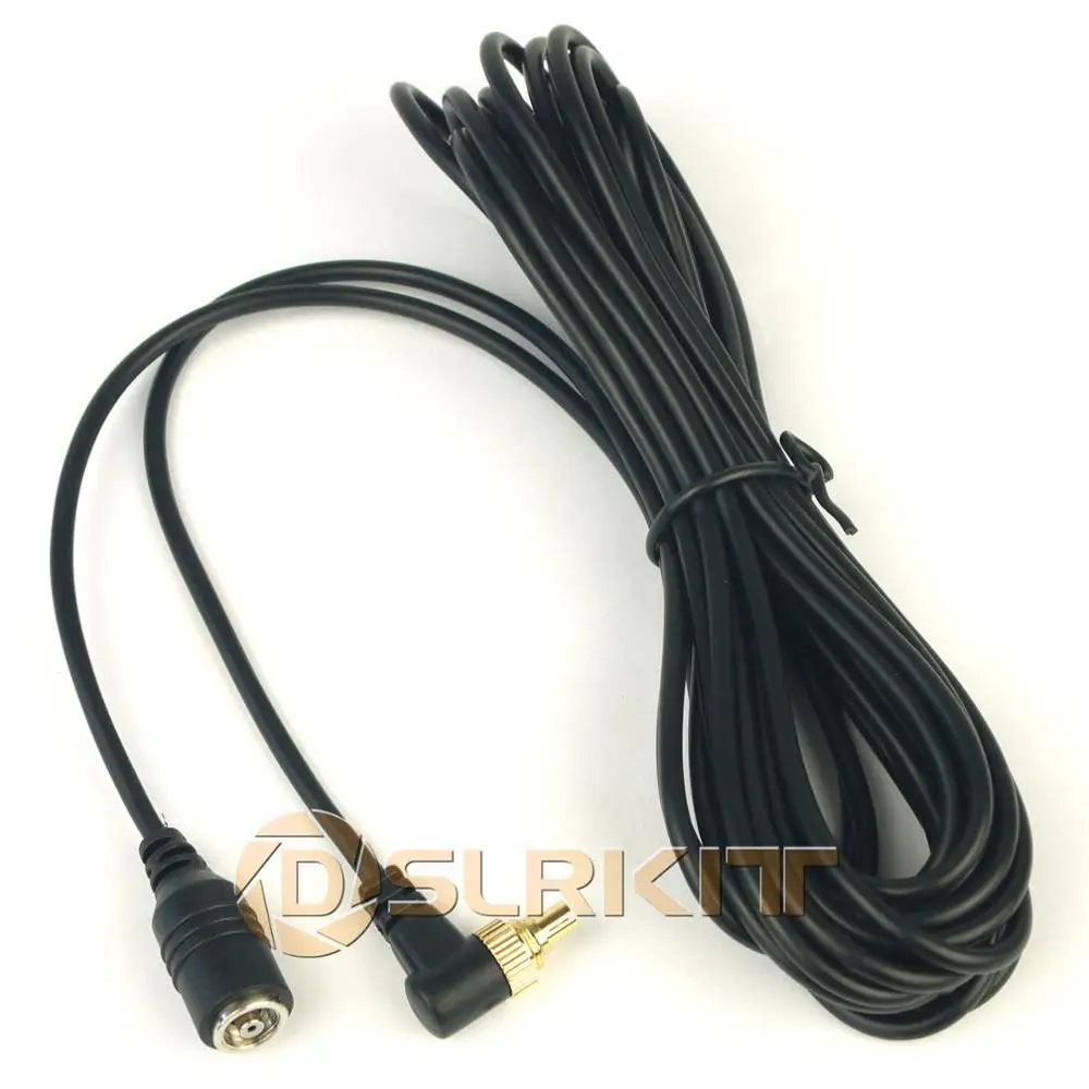 DSLRKIT 5M 16ft Male to Female PC Sync FLASH Cable with Screw Lock