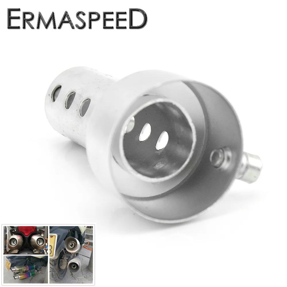 Inserto Marmitta Moto Universale Deflettore Rimovibile 35/42/45/48/60Mm Silenziatore Di Scarico Moto Silenziatore Assemblaggio Db Killer