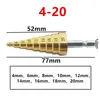 4-12/20/32mm HSS Titanium Coated Step Drill Bit Drilling Power Tools Metal High Speed Steel Wood Hole Cutter Step Cone Drill ► Photo 3/6