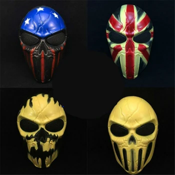 

ANGRLY New scary Mask Outdoor Military WarGame Paintball Airsoft Balaclava Chief Skull Protection Full Face Halloween Party Mask
