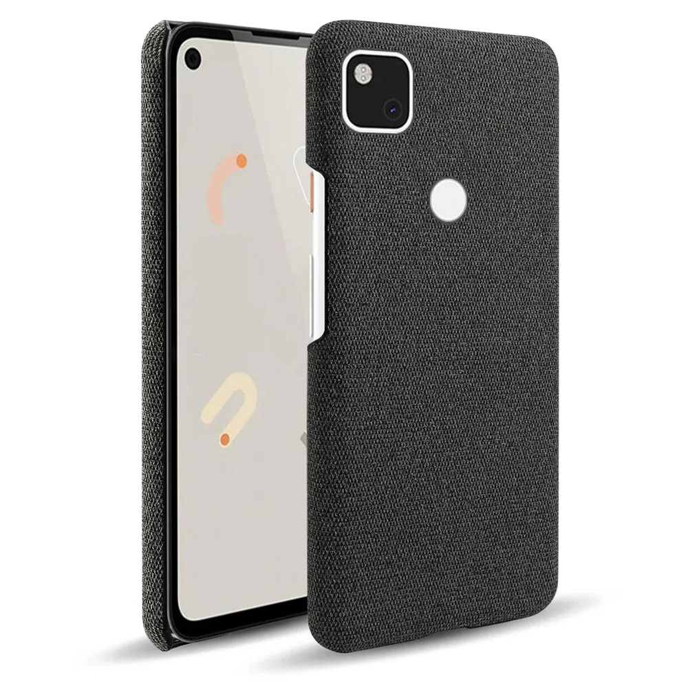 Slim Cloth Texture Cover For Google Pixel 4A Case G025J Fabric Ultrathin Antiskid Capa For Pixel 4A 5G GD1YQ, G025I Pixel4A 4G waterproof phone bag Cases & Covers