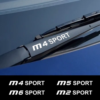 

For BMW M2 M3 M4 M5 M6 Captivating Auto Decor Accessories 4PCS Sport Car Styling Window Wiper Stickers Reflective Vinyl Decals