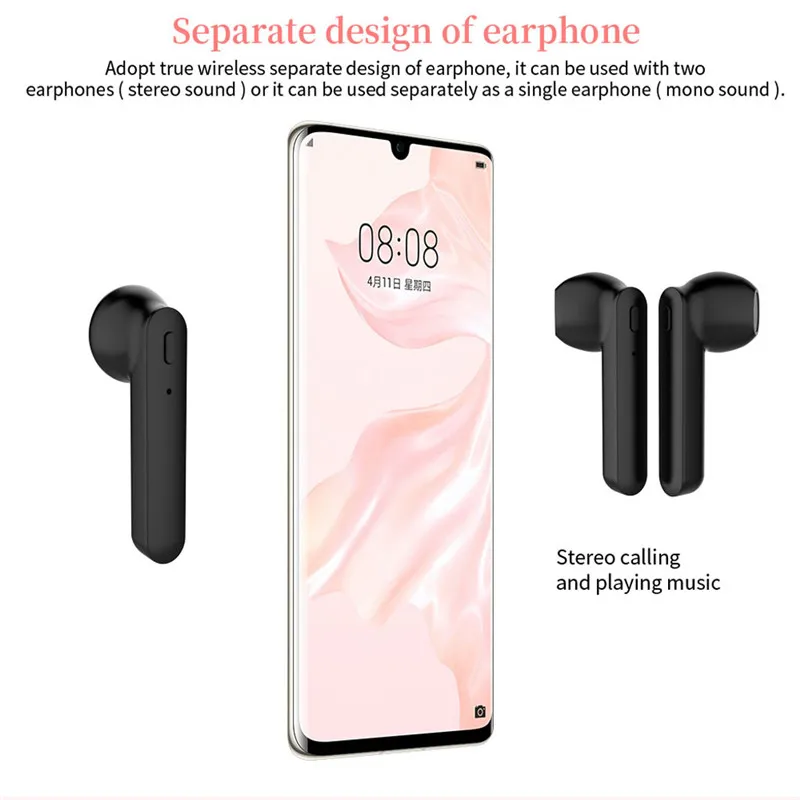 ZW-T7 BT 5.0+EDR Wireless Earphones Sport TWS Wireless Blueteeth Earphones Mini Earbuds Stereo Fone De Ouvido 50SEP1328