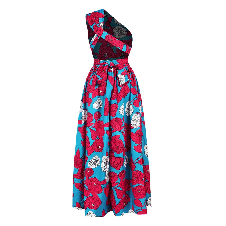 Longue Robe Africaine Wax Pour Femmes 223 Longue robe africaine wax pour femmes 222