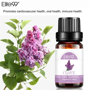 

Elite99 10ml Clove Pure Essential Oils Aromatherapy Diffusers Essential Oils Body Relieve Stress Oil Help Sleep Home Air Care