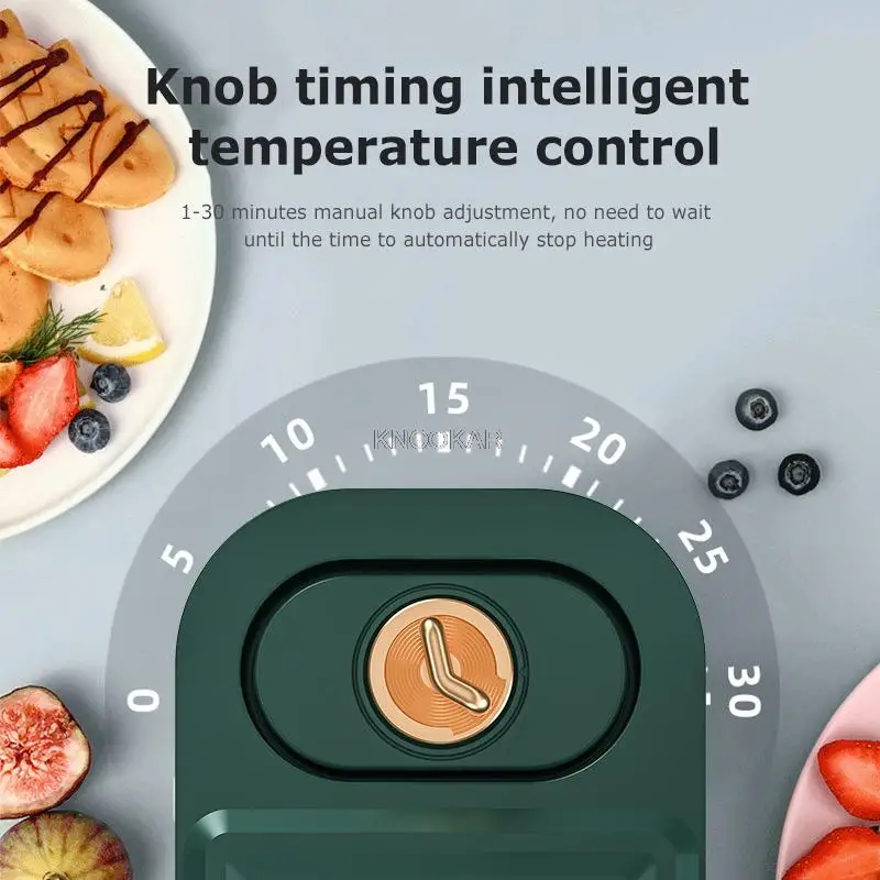220V Electric Sandwich Maker Timed Waffle Maker Toaster Baking Multifunction Breakfast Machine takoyaki Pancake Sandwichera Tool